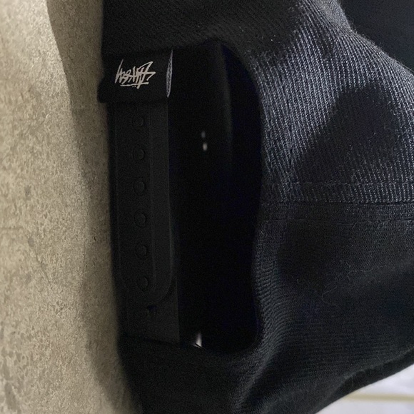 Stussy Snap Back Hat Cap, RARE All Black - Picture 2 of 2